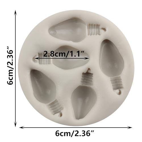 Light Bulb Silicone Mold Christmas Candy Fondant Baking Tool - Style P