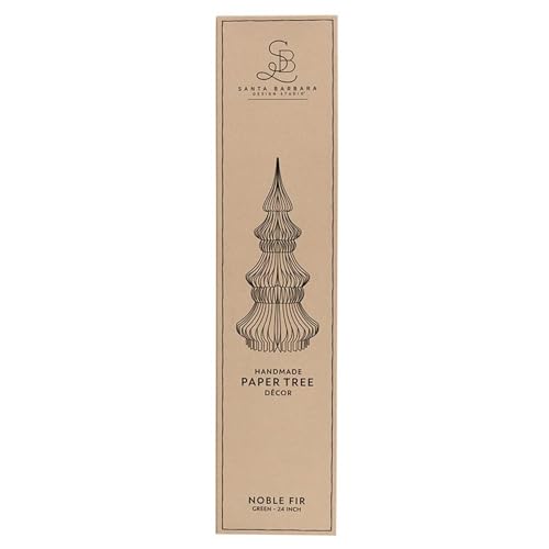 Santa Barbara Design Studio Honeycomb Paper Christmas Tree - 2ft Noble Green, Foldable Holiday Centerpiece