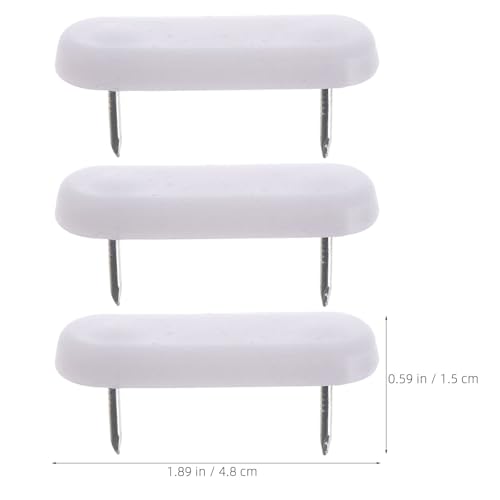 50 Pack Bed Skirt Pins with Double Peg for Indoor Furniture and Upholstery