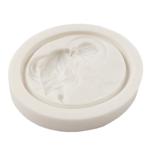 Jesus Cameo Silicone Fondant Mold for Cake Decorating - Style H