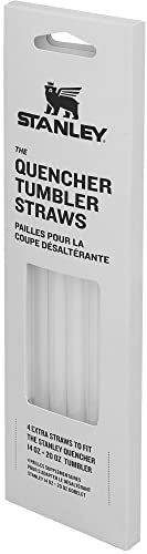 Stanley Adventure Quencher Travel Tumbler Straws | 14 OZ to 20 OZ | 4-Pack Clear