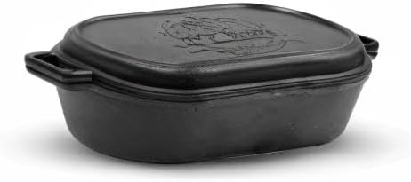 Pit Boss 6Qt Cast Iron Roaster with Lid - Durable Cooking Essential for Perfect Roasts