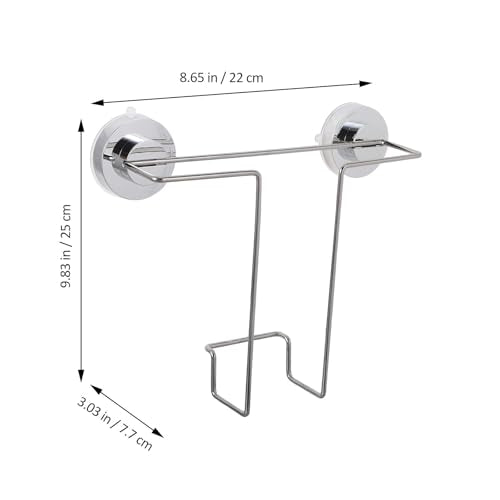 Stainless Steel Wall-Mount Magazine Holder with Suction Cup