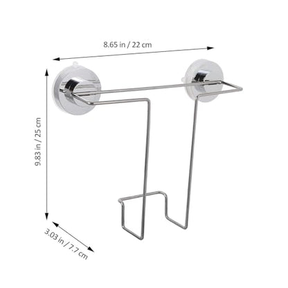 Stainless Steel Wall-Mount Magazine Holder with Suction Cup