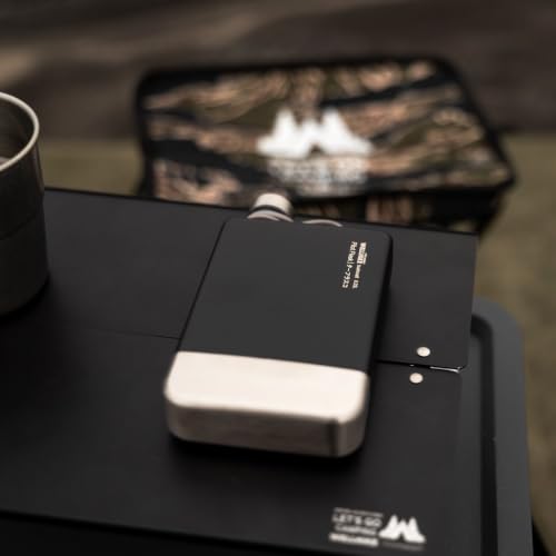 8oz Stainless Steel Outdoor Hip Flask with Leak-Proof Cap - Black