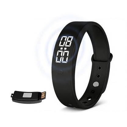 Vibrating Alarm Wristband for Heavy Sleepers Silent Wake-Up Clock