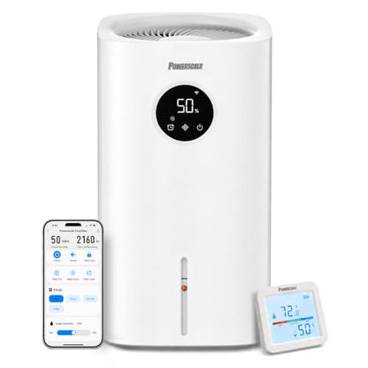 Smart Evaporative Humidifier with Separate Humidity Sensor 6L