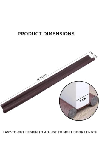 42 Inch Draft Stopper Door Seal Strip Pack of 3 - Dust & Noise Barrier