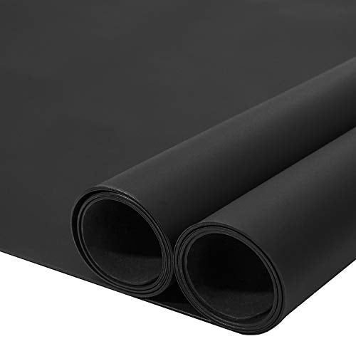 wellhouse 27.6 by 19.6 Inch Oversize Silicone Pastry Mat Baking Mat Dough Rolling Countertop Protector Clay Mat No-slip Non Stick Waterproof Heat Resistant Silicone Placemats Table Mat(Black,1 piece)