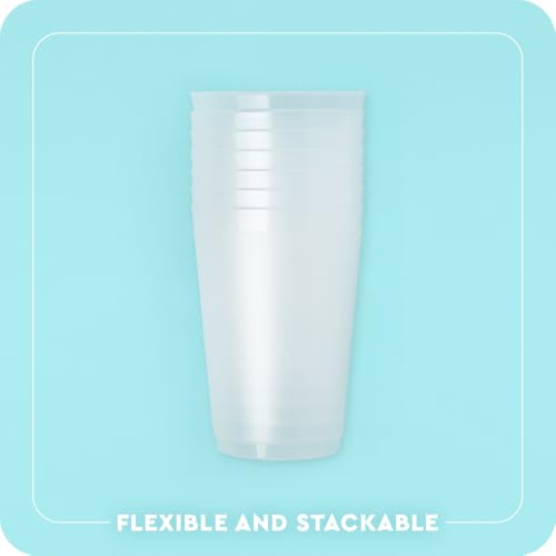 Reusable Plastic Cups 20oz Set for Parties and Tailgates - Athens Football Design