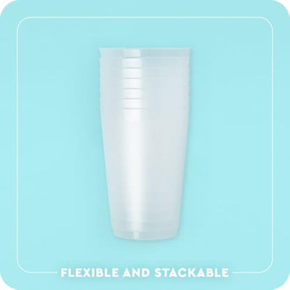 Reusable Plastic Cups 20oz Set for Parties and Tailgates - Athens Football Design
