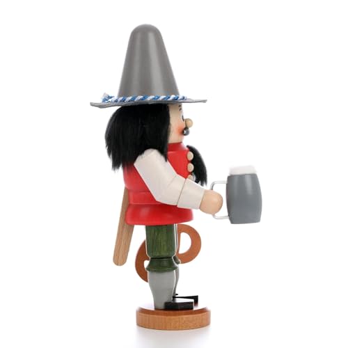 German Christmas Nutcracker Bavarian Glazed 17.5cm Handcrafted Holiday Decor