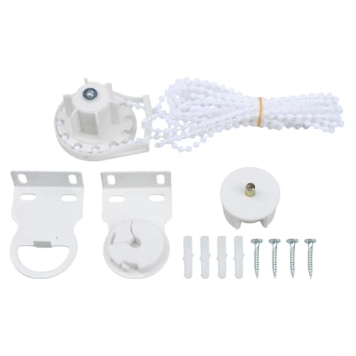 DIY Bead Chain Kit for 38mm Aluminum Roller Blinds - White Window Shade Repair Set