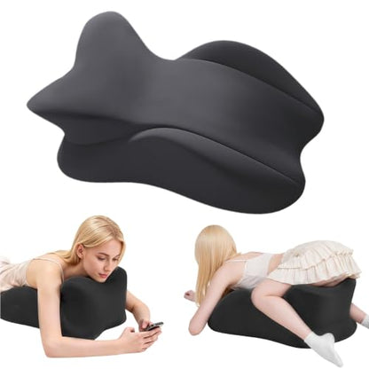 Ergonomic Memory Foam Wedge Pillow - Firm Support, Middle Size 24.5x16x9 Inch