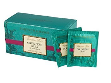 Fortnum and Mason British Tea, Countess Grey, 25 Count Teabags (1 Pack).