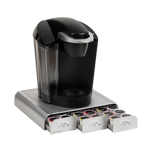 Mind Reader Coffee Pod Organizer, 36 Capacity, Silver