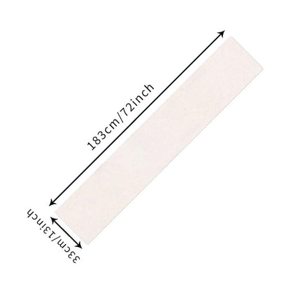 Christmas Linen Red and White Candy Cane Table Runner 72 Inches - Seasonal Holiday Farmhouse Decor - Variation: Red