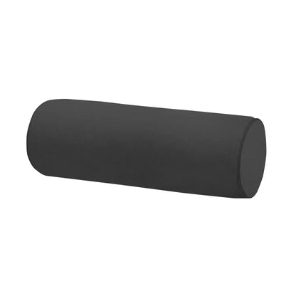 Neck Roll Pillowcases Velvet Cylindrical Pillow Covers 16"x6" with Hidden Zipper for House Home Decor Neck Roll Pillow Cervical Neck Roll Memory Pillow Cylinder Round Cushion (Black, 16x6)