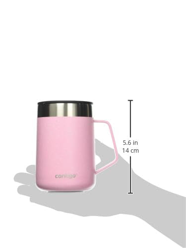 Contigo Streeterville Mug with Handle, 14 oz, Azalea Powder Coat Speckle