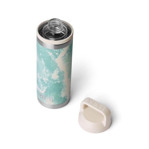 YETI Rambler 18 oz Sea View Leakproof Insulated Water Bottle with Chug Cap