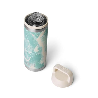 YETI Rambler 18 oz Sea View Leakproof Insulated Water Bottle with Chug Cap
