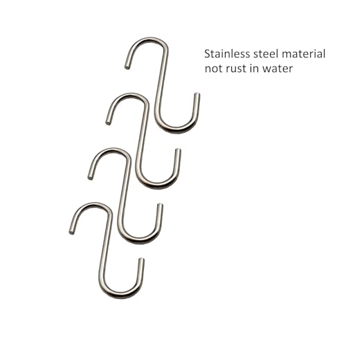 0.8 Inch Stainless Steel S Hooks 200 Pcs Small Jewelry & Ornament Hangers