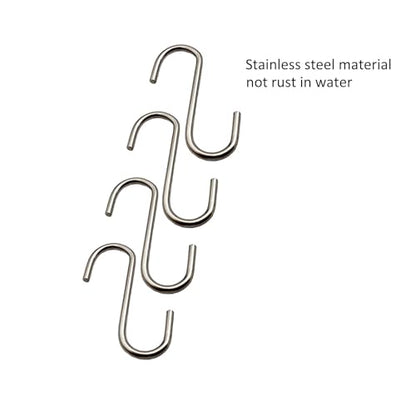 0.8 Inch Stainless Steel S Hooks 200 Pcs Small Jewelry & Ornament Hangers
