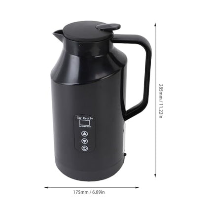 Car Electric Kettle 1500ML Portable Water Boiler for Travel 12V/24V Stainless Steel