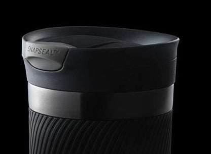 Contigo Byron Travel Mug - Stainless Steel Thermal Flask | Leakproof Design, 590 ml, Black