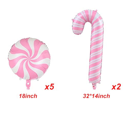 Christmas Gingerbread & Candy Balloon Decorations Set - Party Supplies