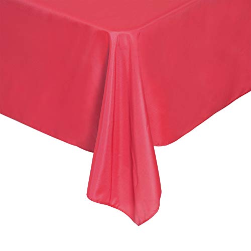 Rectangle Tablecloth 60x120 Inch Washable Polyester for Weddings & Events - Red