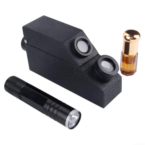 Portable Gemstone Refractometer Tool with Flashlight - B Variation for Jewelers & Hobbyists