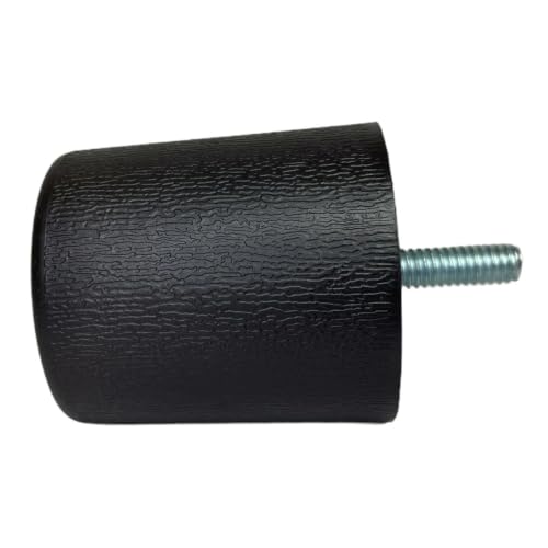 2-Inch Brown HDPE Plastic Sofa Legs with Bolts - Set of 4