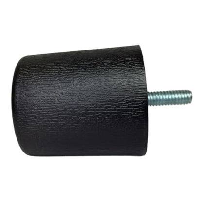 2-Inch Brown HDPE Plastic Sofa Legs with Bolts - Set of 4
