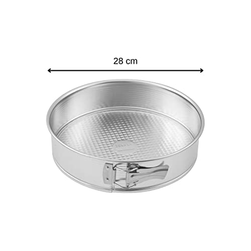 Zenker Tin Plated Steel Springform Pan, 11-Inch, Metallic