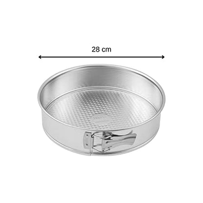 Zenker Tin Plated Steel Springform Pan, 11-Inch, Metallic