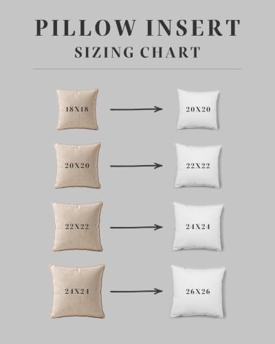 12x16 Feather Down Lumbar Pillow Inserts Set of 2 with Cotton Cover - Soft & Lofty