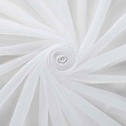 Eclipse Livia Sheer Rod Pocket 59 x 63 Curtain Panel in White