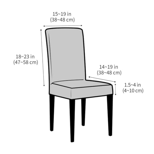 Colorful Velvet Dining Chair Covers 4PCS Washable Parsons Slipcovers Navy Blue