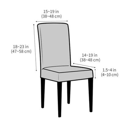 Colorful Velvet Dining Chair Covers 4PCS Washable Parsons Slipcovers Navy Blue