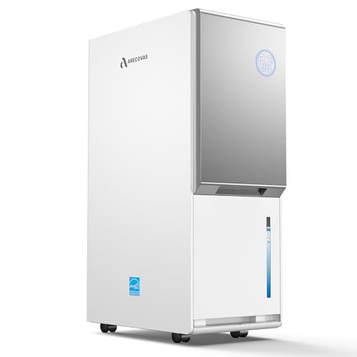 Arecovas 80 Pint Energy Star Dehumidifier - White, Most Efficient 2025 Model for 5000 Sq Ft