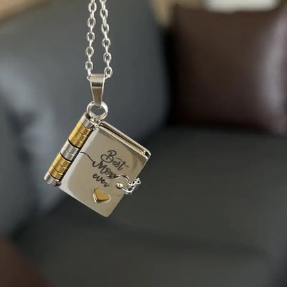 Engravable Heart Geometric Titanium Steel Necklace