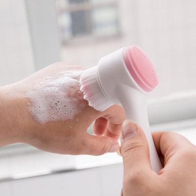 Double Sided Silicone Facial Cleansing Brush