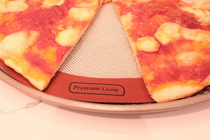 Premium Living Pizza Baking Silicone Mat 12" red (1, Red)