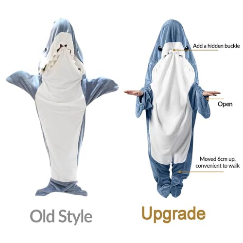 inkArts Shark Blanket Onesie Adult & Kid, Shark Onesie, Shark Blanket Hoodie Onesie, Shark Pajamas, Shark Costume, Shark Wearable Blanket