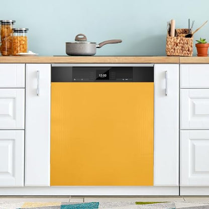 Orange Dishwasher Magnet Cover 23 x 26 Inches Refrigerator Panel Decal for Kitchen & Laundry