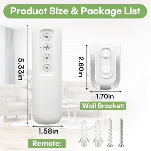Universal Ceiling Fan Remote Control for Hunter Fans - 99813 Compatible