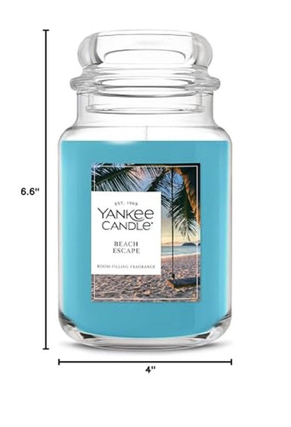 Yankee Candle Mid Summer's Night, Scented Candle, 22oz Large Jar with up to 150 Hour Burn, Giftable
