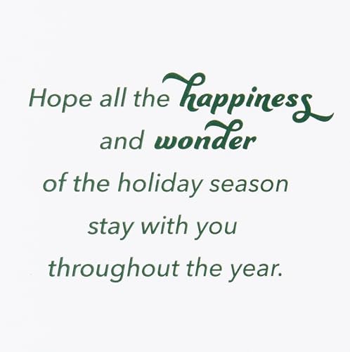 Christmas Card with Nutcracker Ornaments - Holiday Greetings for Family & Friends (Variation of Xmas Ornaments)