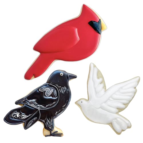 Bird Cookie Cutter Set of 3 - Made in USA for Baking & Decorations